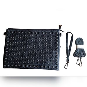 Black Studded Clutch